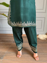 All new farshi salwar woollen embroided co-ord set (Noora)